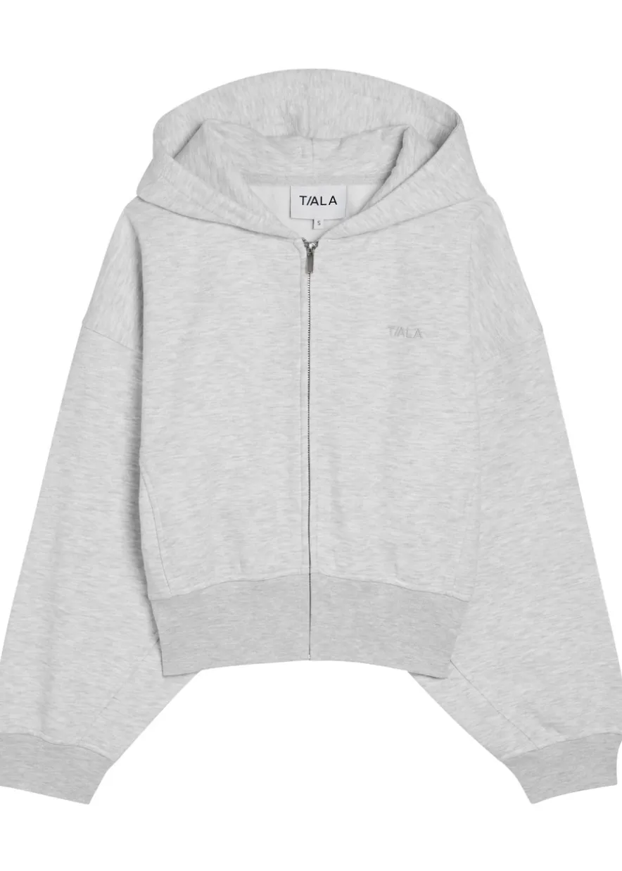 Cocoon hooded jersey sweatshirt