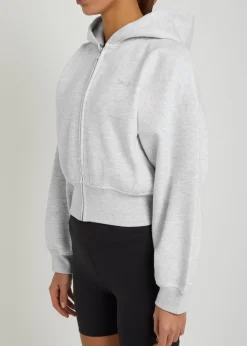 Cocoon hooded jersey sweatshirt