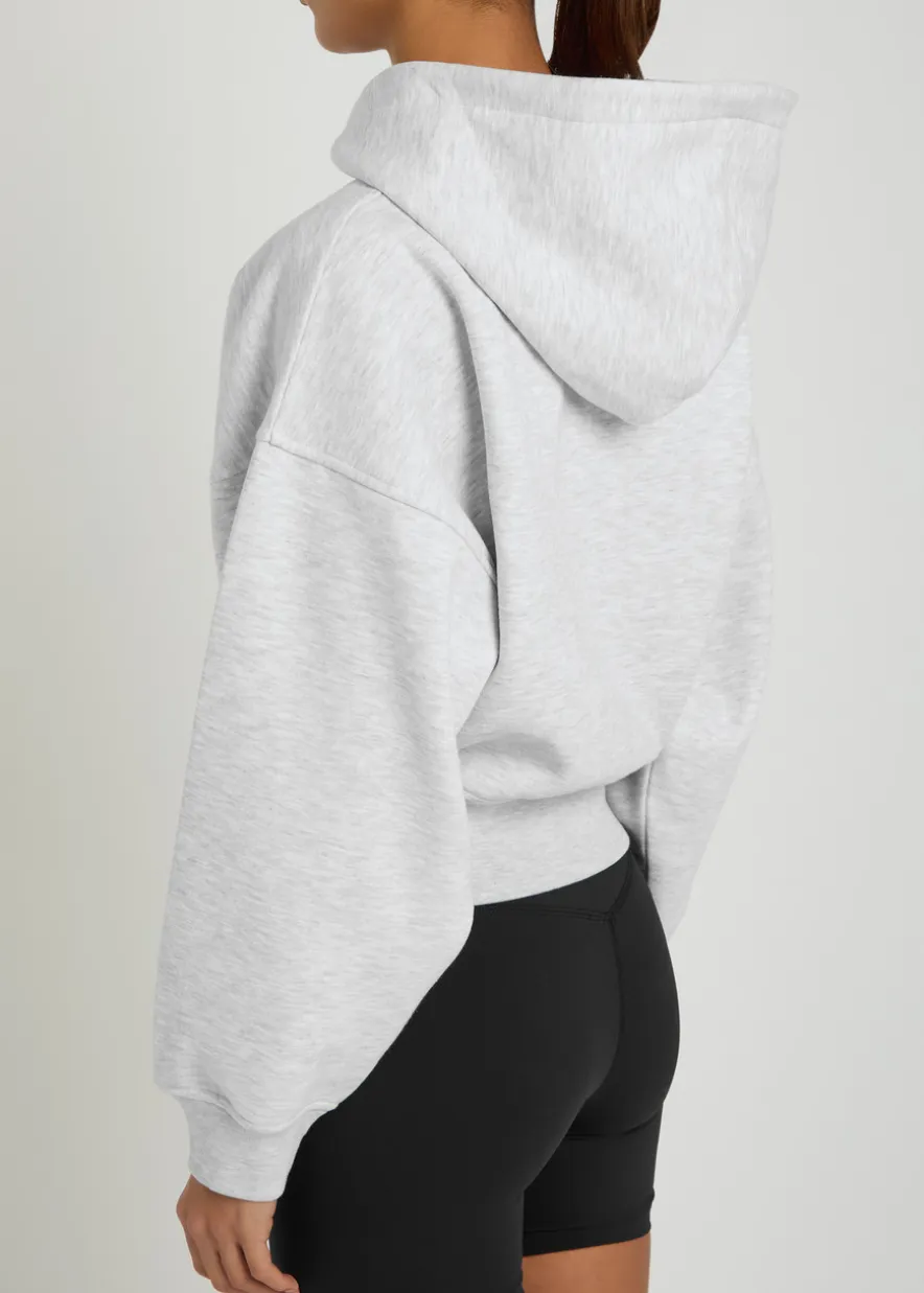 Cocoon hooded jersey sweatshirt