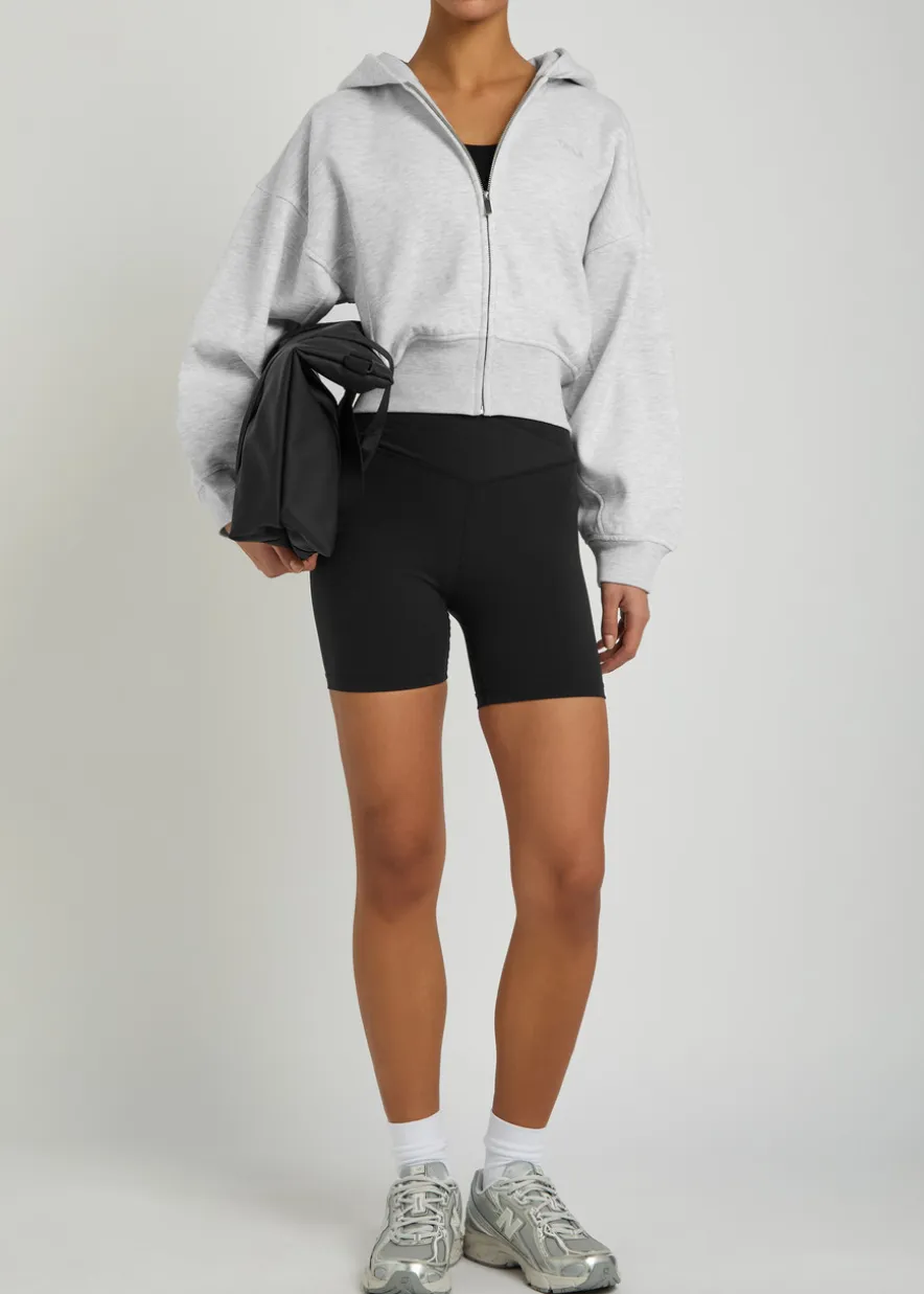 Cocoon hooded jersey sweatshirt