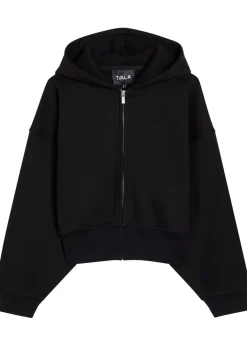 Cocoon hooded jersey sweatshirt