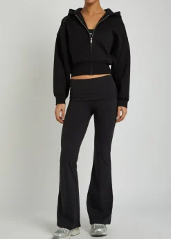 Cocoon hooded jersey sweatshirt