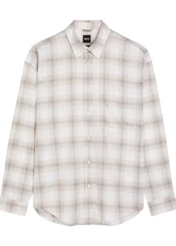 Cody checked cotton-poplin shirt
