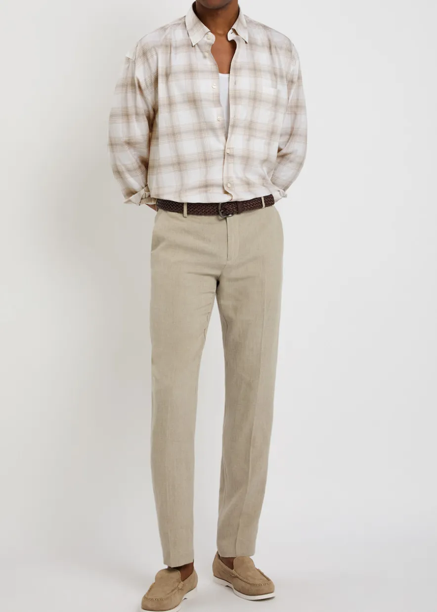 Cody checked cotton-poplin shirt
