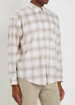 Cody checked cotton-poplin shirt