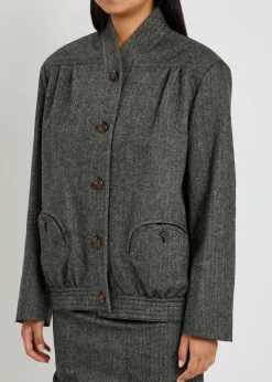 Coiba herringbone wool-blend jacket