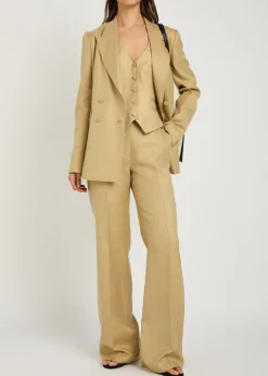 Coleridge wool and silk-blend vest