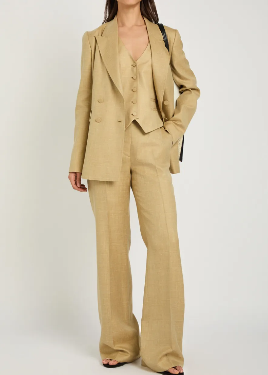 Coleridge wool and silk-blend vest