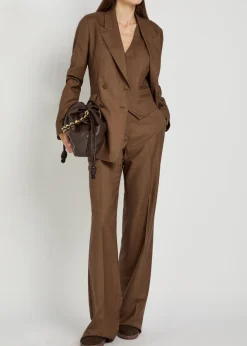 Coleridge wool and silk-blend vest