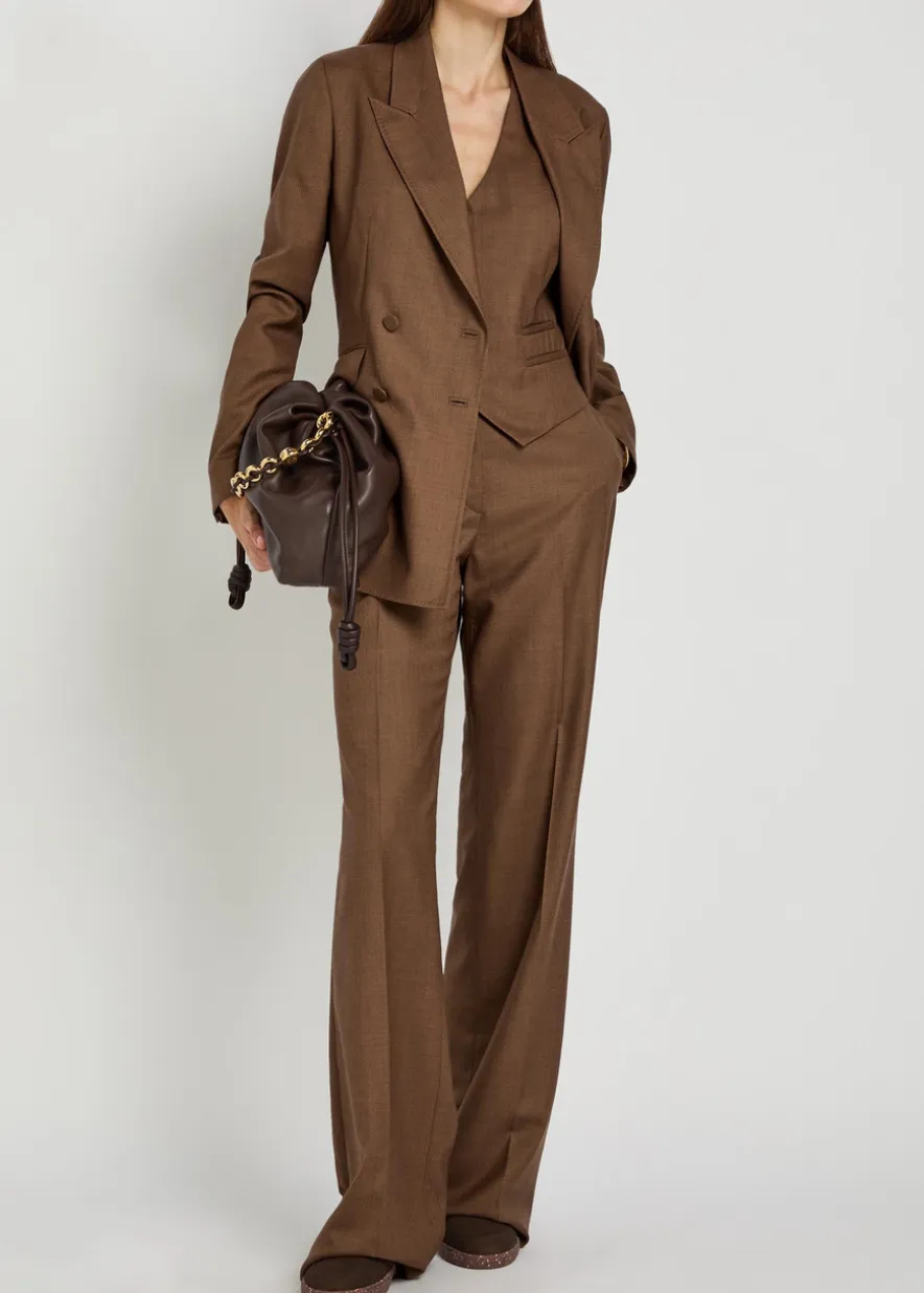 Coleridge wool and silk-blend vest
