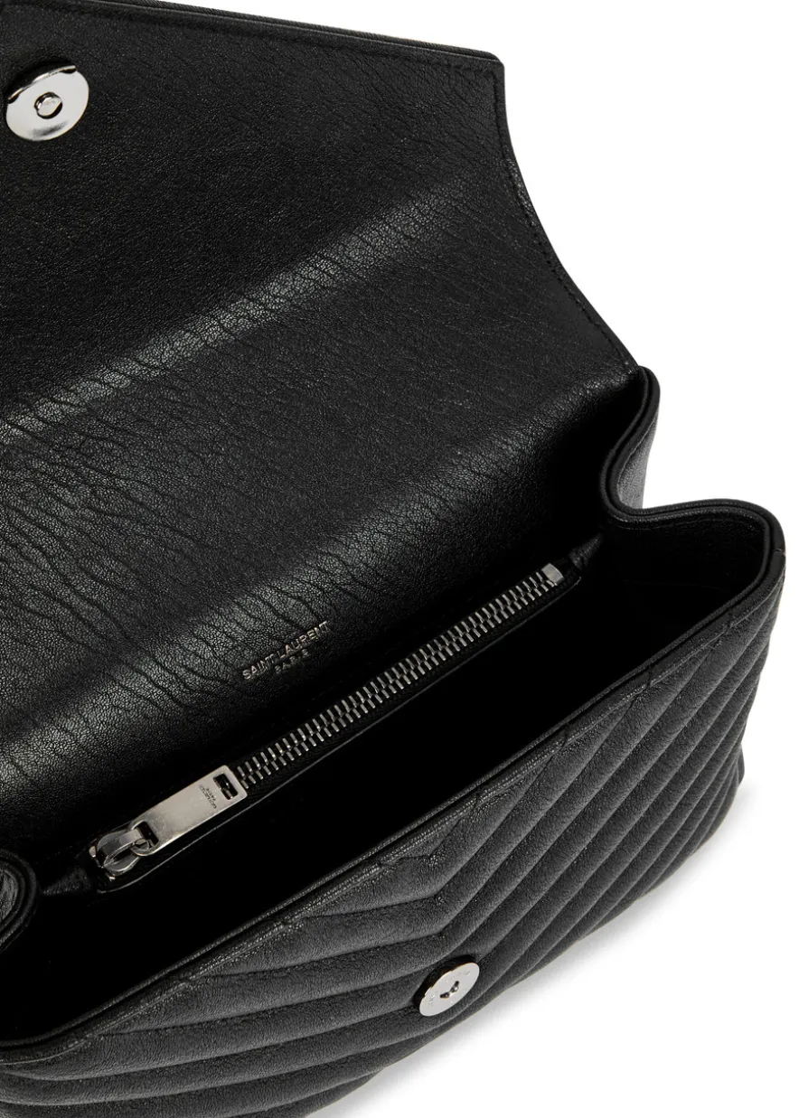 College medium leather shoulder bag