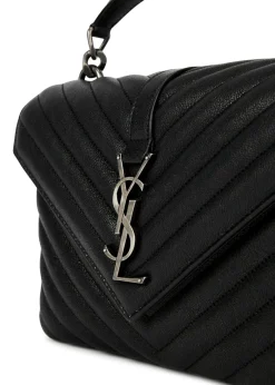 College medium leather shoulder bag