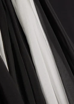 Colour-blocked stretch-jersey maxi skirt