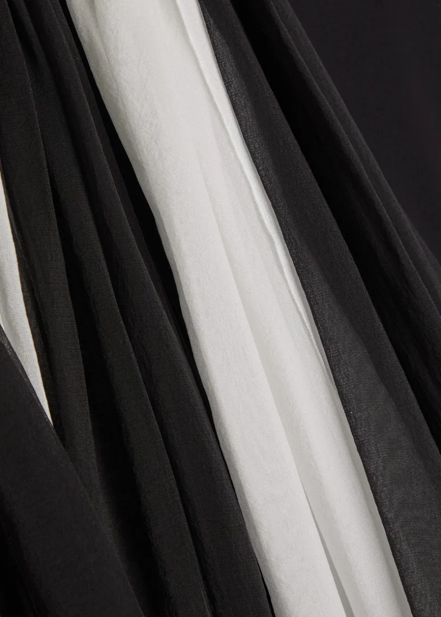Colour-blocked stretch-jersey maxi skirt