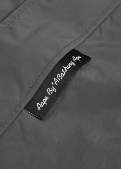 Colour-block hooded shell jacket