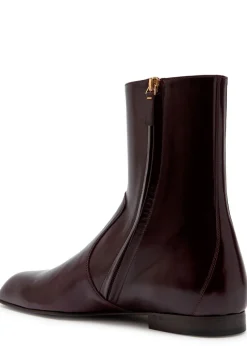 Colt glossed leather ankle boots
