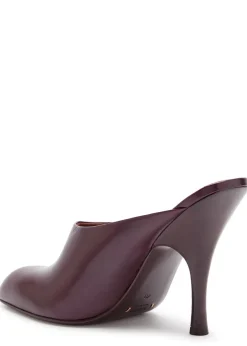 Colt 100 glossed leather mules