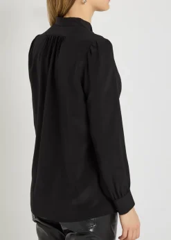 Colt tie-neck silk blouse