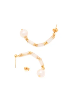 Column Longline 18kt gold vermeil drop earrings