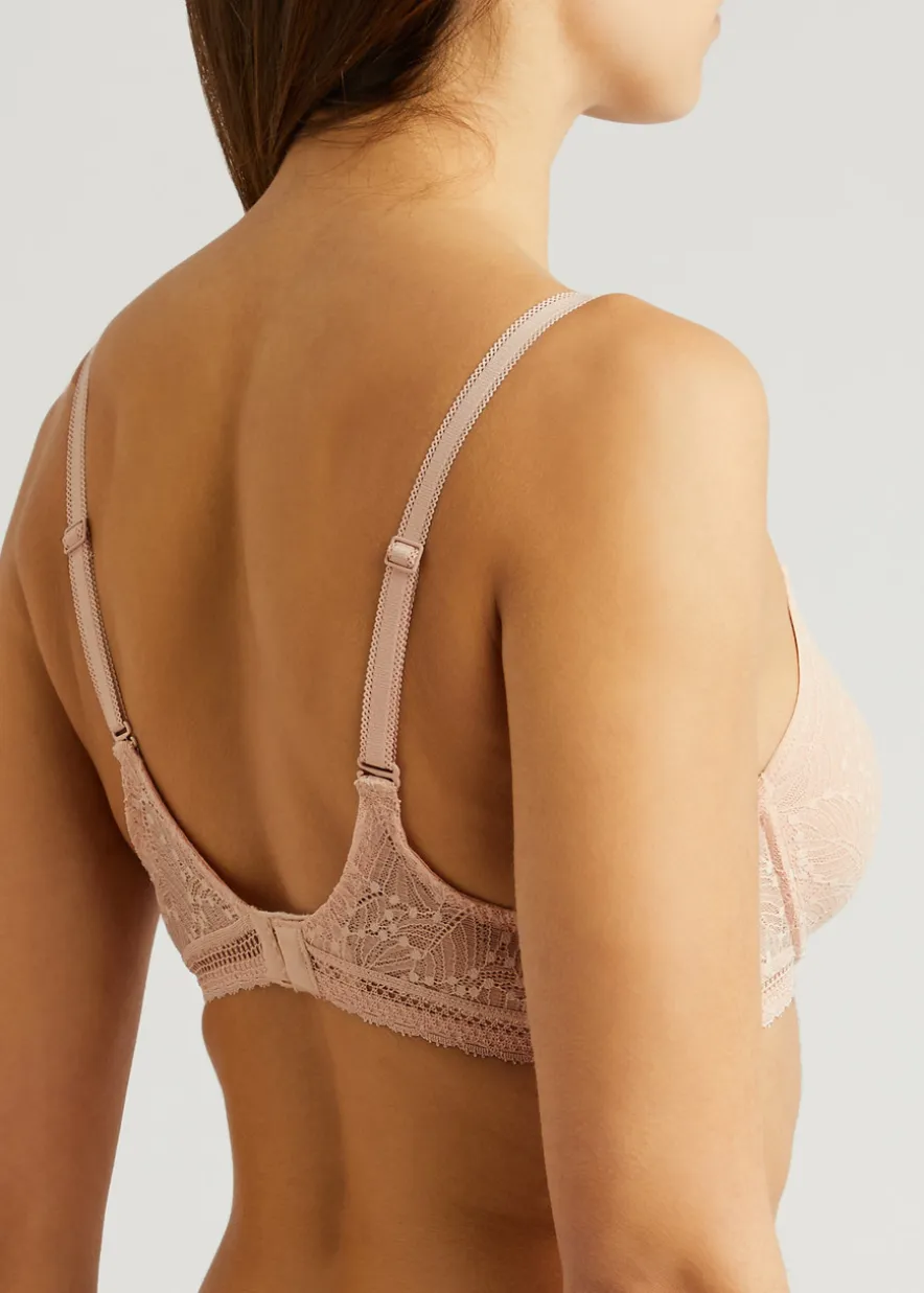 Comete Spacer underwired lace plunge bra