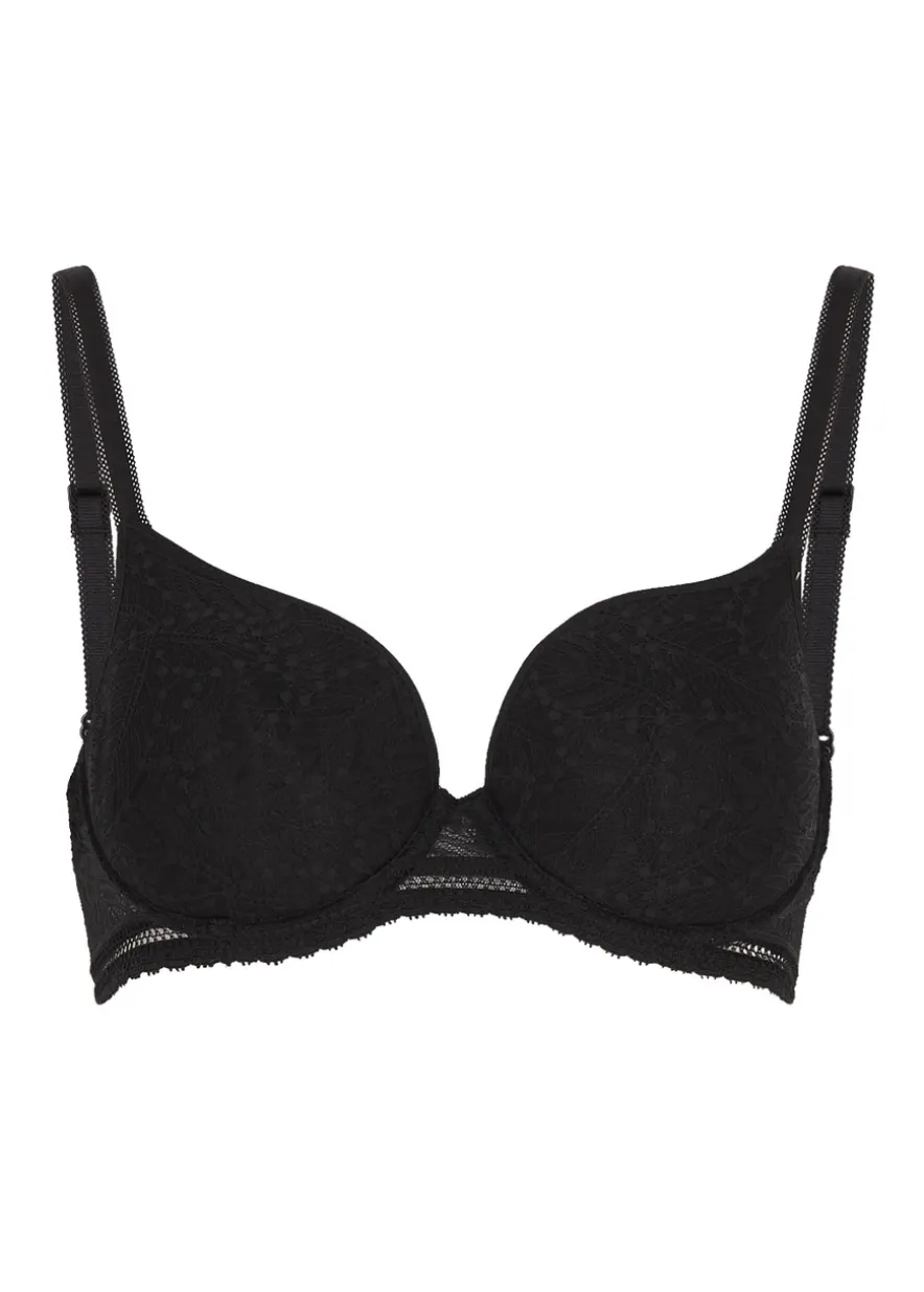 Comete Spacer underwired lace plunge bra