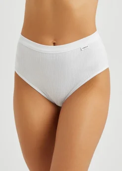 Comfort high-waist stretch-cotton briefs