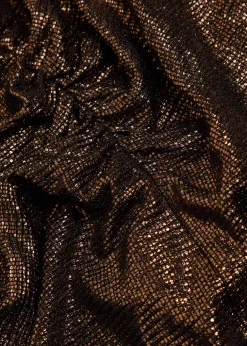 Como metallic jersey mini dress