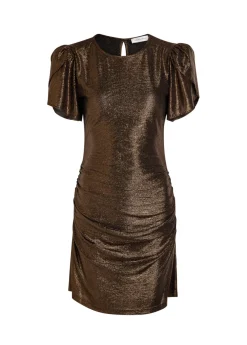 Como metallic jersey mini dress