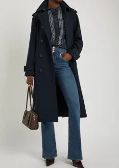 Conneley Dickey double-breasted twill trench coat