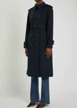 Conneley Dickey double-breasted twill trench coat