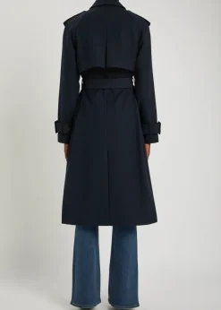 Conneley Dickey double-breasted twill trench coat