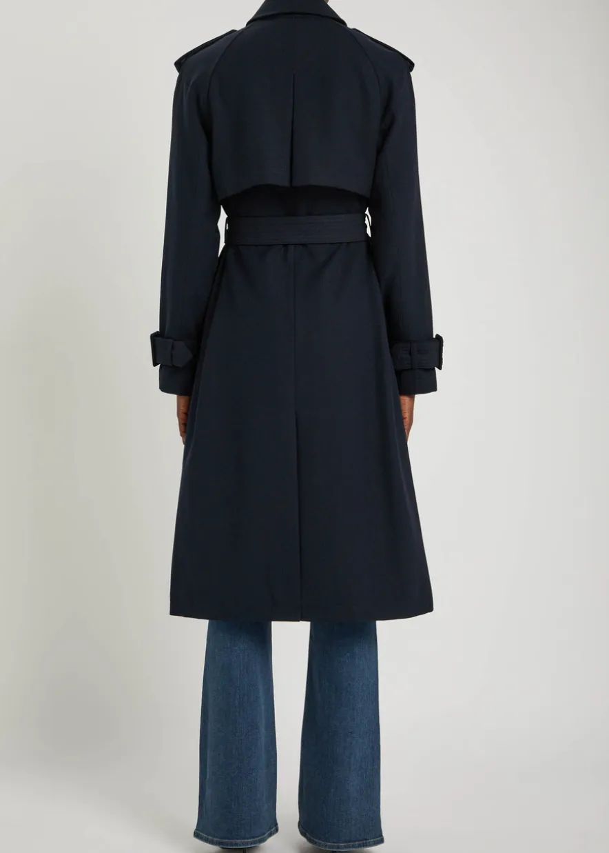 Conneley Dickey double-breasted twill trench coat