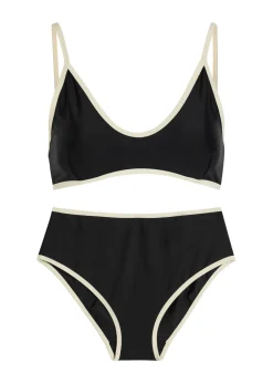 Contrast-trim bikini