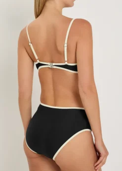 Contrast-trim bikini