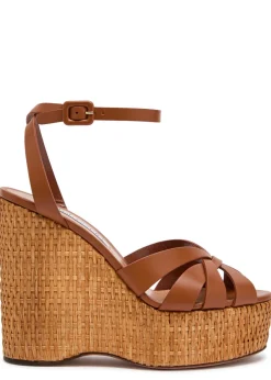 Copacabana 130 leather wedge heels