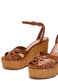 Copacabana 130 leather wedge heels