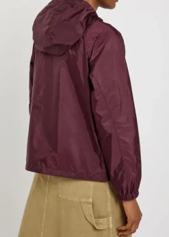 Coquelicot hooded shell jacket