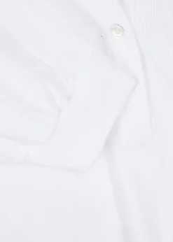 Coralee ribbed stretch-cotton top