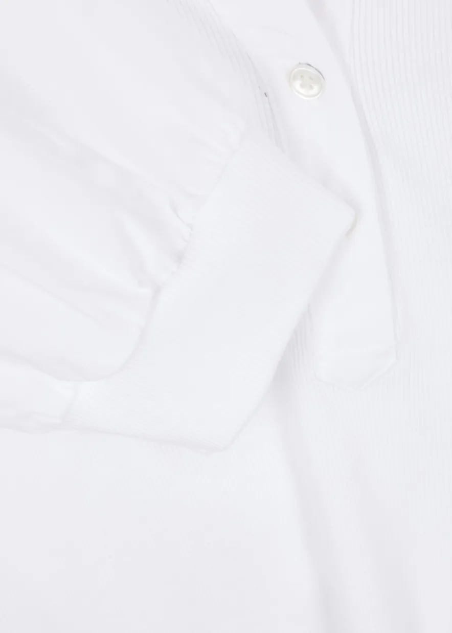Coralee ribbed stretch-cotton top