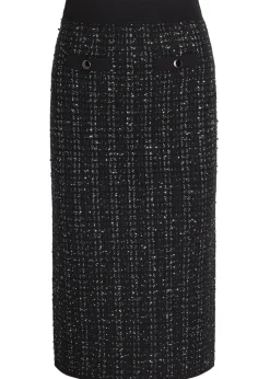 Corbin sequin-embellished knit midi skirt