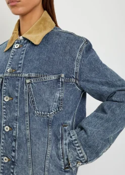 Corduroy Collar denim jacket