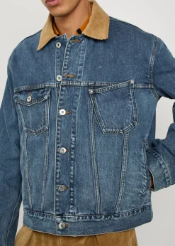 Corduroy Collar denim jacket