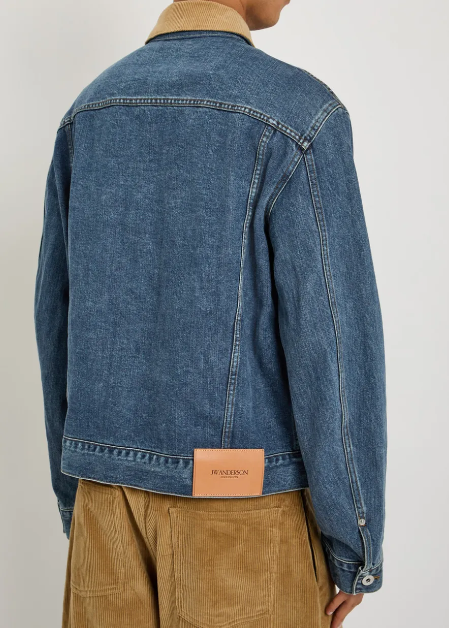 Corduroy Collar denim jacket