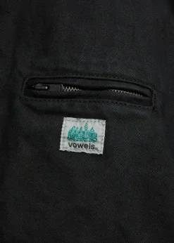 Corduroy-trimmed denim jacket