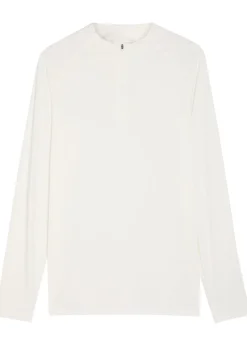 Core quarter-zip stretch-jersey top