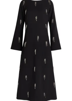 Coretta embellished crepe midi dress