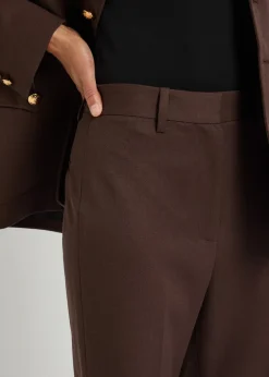 Corette straight-leg wool trousers