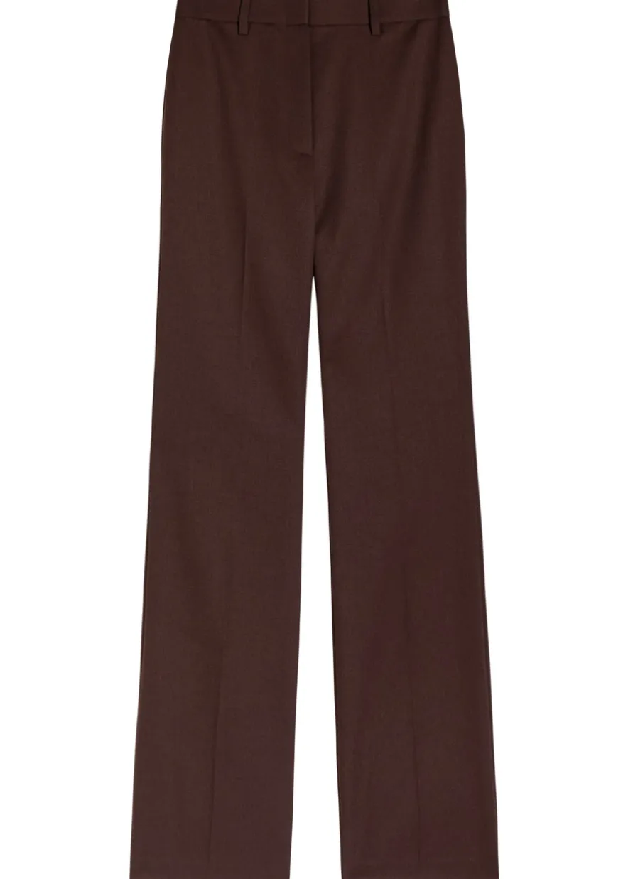 Corette straight-leg wool trousers