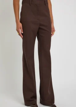 Corette straight-leg wool trousers