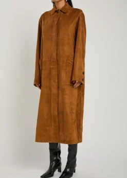 Corleone suede trench coat